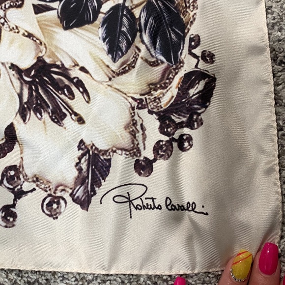 Roberto Cavalli NWOT Silk Scarf - Picture 2 of 4